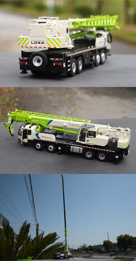 Original factory 1:43 Futon  LOXA TFC25X5-1 Diecast Heavy MACHINE crane Alloy engineering whole surface crane model for sale
