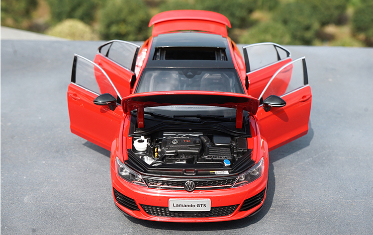 Original factory high quality 1:18 VW Lamando GTS diecast sports car model for gift, collection