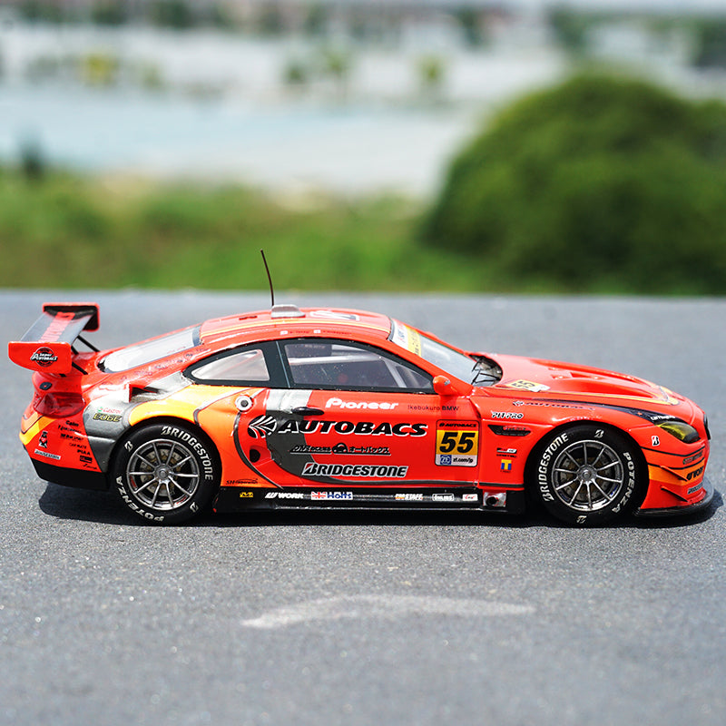 1:43 minichamp BMW M6 GT3 rally car Safari Force resin simulation car toy model