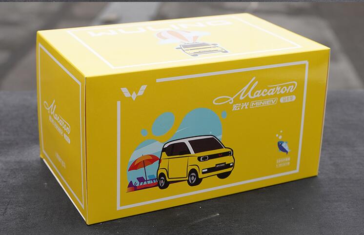 1:16 Original Wuling Hongguang MINI EV Macaron people mobility scooter alloy simulation car model