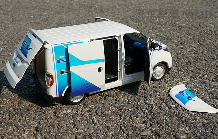 Hot sale heavy 1:18 SAIC MAXUS EV30 pure electric commercial vehicle scale model transport vehicle alloy toy car model
