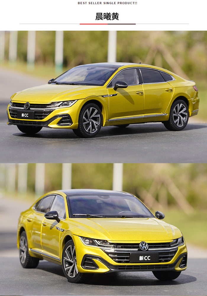 Original factory 1:18 VW new CC 2021 edition diecast alloy car model for gift, toys