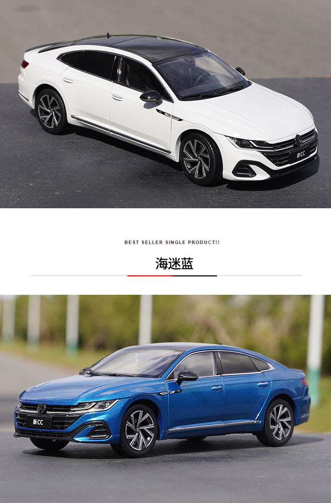 Original factory 1:18 VW new CC 2021 edition diecast alloy car model for gift, toys