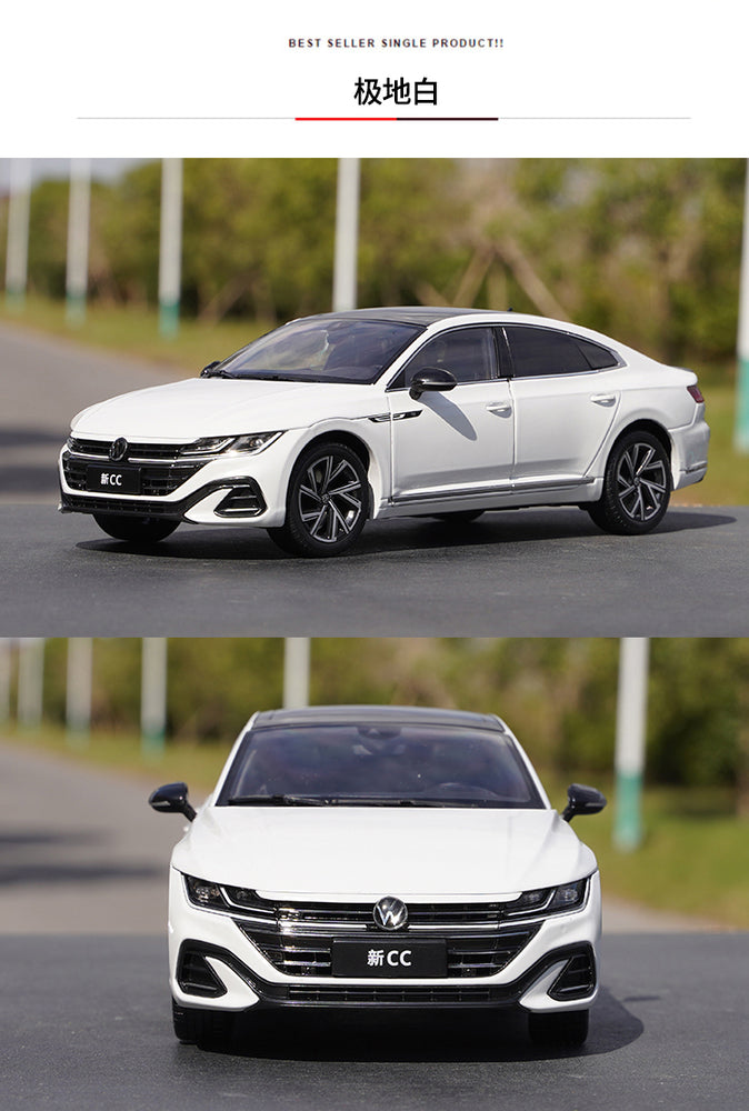 Original factory 1:18 VW new CC 2021 edition diecast alloy car model for gift, toys