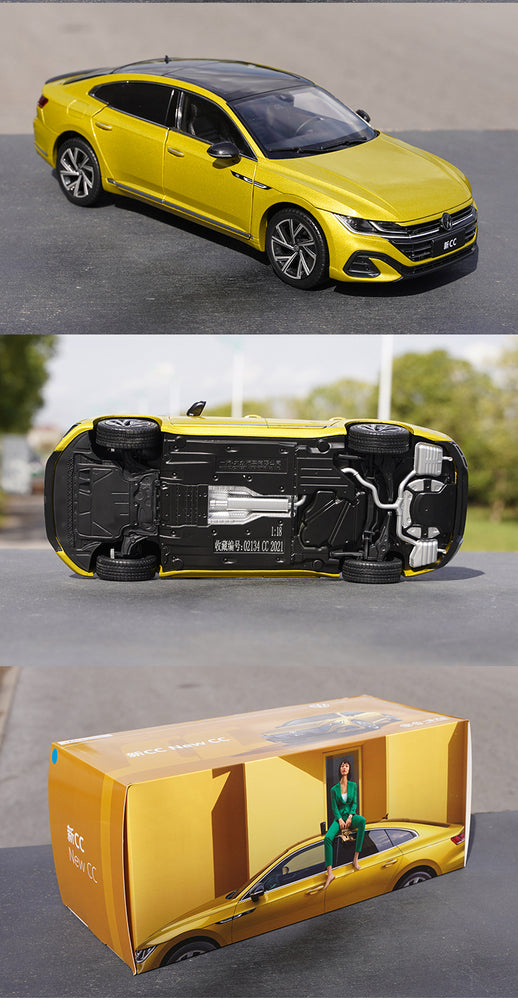 Original factory 1:18 VW new CC 2021 edition diecast alloy car model for gift, toys