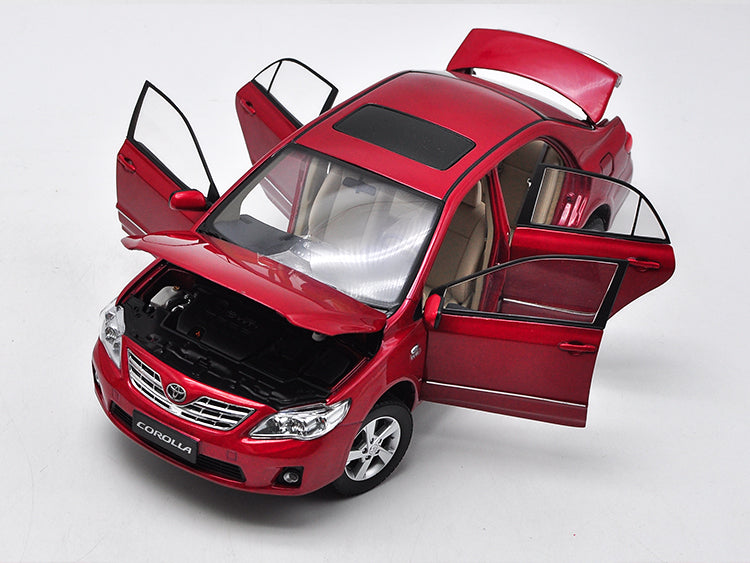 1:18 diecast toyota Corolla 12th version collectible model 2019 in Red/whit/Blue version with small gift