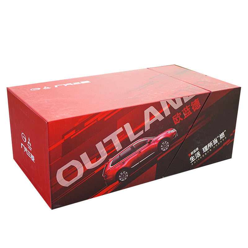 Original factory 1:18 GAC Mitsubishi new Outlander 2017 diecast SUV car model for gift, collection