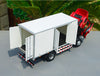 Original 1/24 SINOTRUK New Yellow River Luggage Truck Alloy Car Model, Zinc alloy van type truck model with samll gift