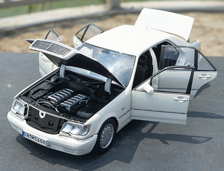 Original Authorized Authentic 1:18 Diecast Benz S600 V12 W140 S Classic Dclassic Toys car model miniature for gift, collection