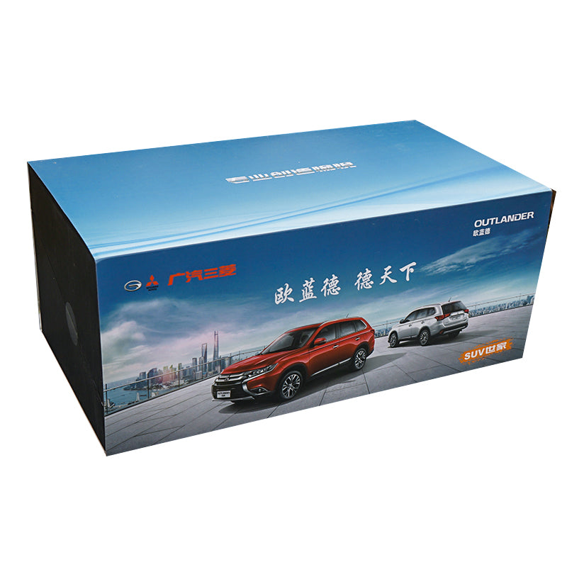GAC Mitsubishi Outlander SUV die cast car model in scale 1:18 2016 version red/white