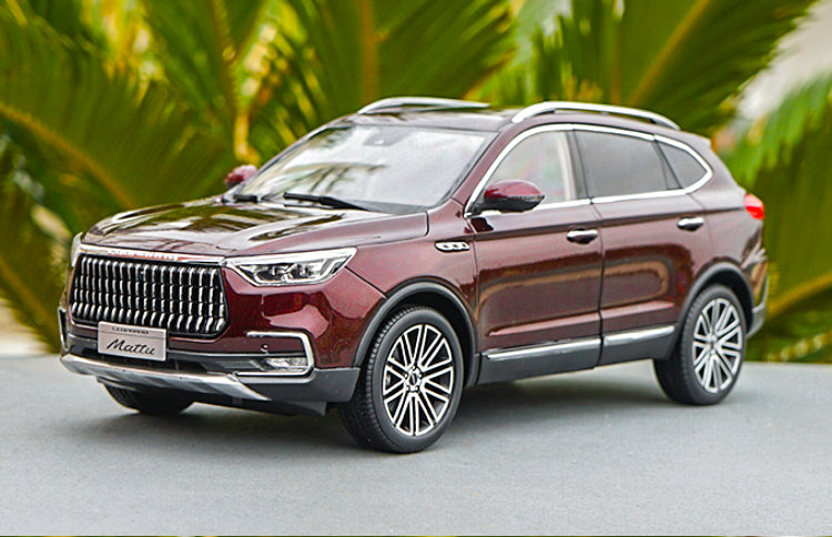 Original factory 1:18 China LEOPAARD MATTU diecast SUV car model with small gift