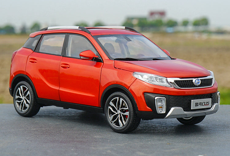 Original factory 1:18 Scale BAW Changhe Q35 SUV Diecast car model with small gift