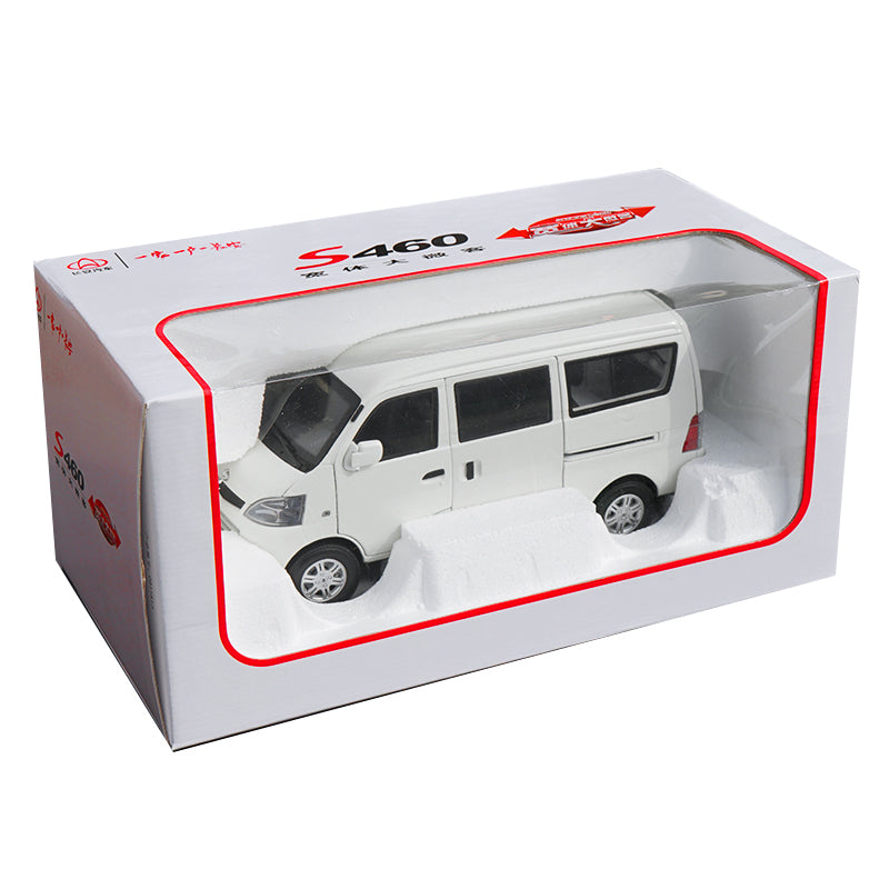 Original factory 2009 Changan S460 1:18 Scale Diecast white Van Model White with small gift