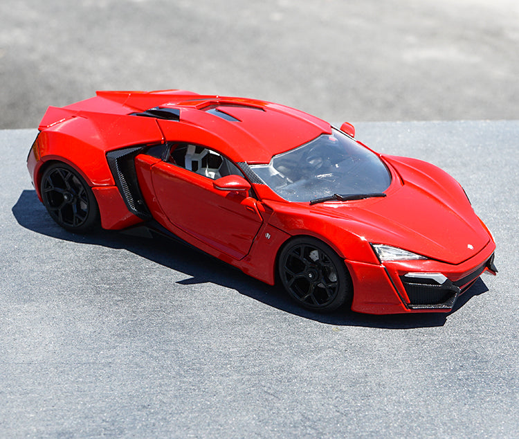 Original factory diecast 1:18 JADA Lykan sports car model for gift, collection
