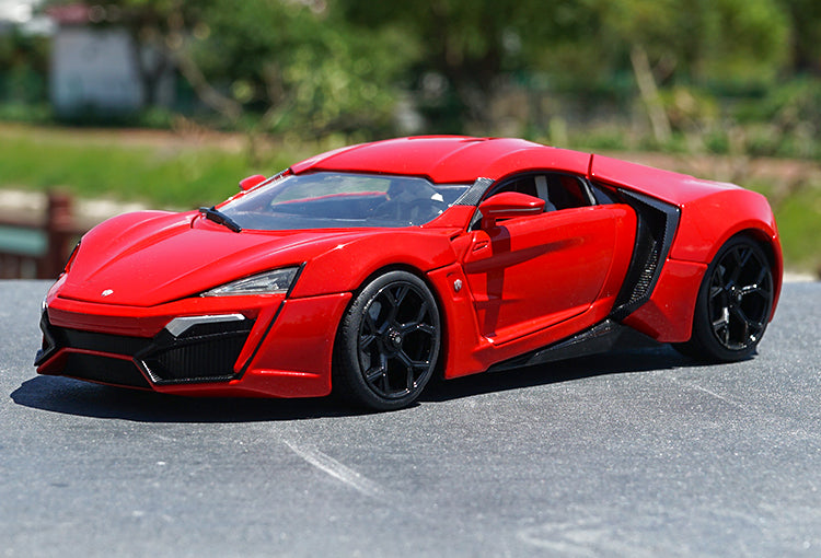 Original factory diecast 1:18 JADA Lykan sports car model for gift, collection