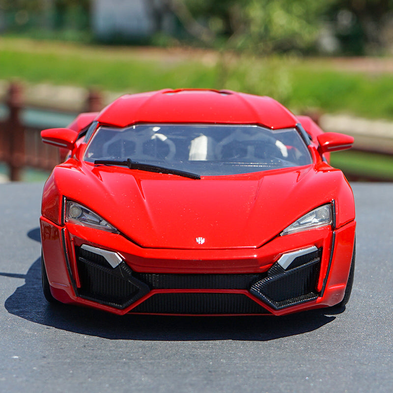Original factory diecast 1:18 JADA Lykan sports car model for gift, collection