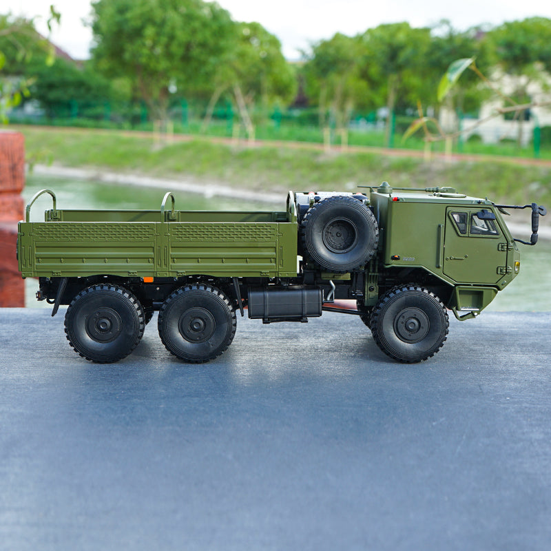 Original factory diecast 1:24 Shanqi Delong SX2306 off-road Army truck transport vehicle model, diecast military truck model for gift