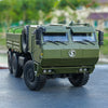 Original factory diecast 1:24 Shanqi Delong SX2306 off-road Army truck transport vehicle model, diecast military truck model for gift