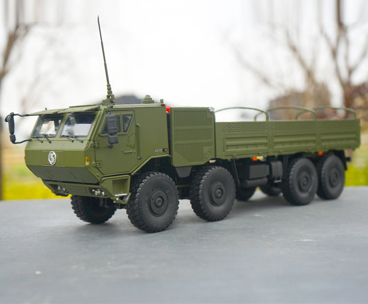 Original factory diecast 1:24 Shanqi Delong SX2306 off-road Army truck transport vehicle model, diecast military truck model for gift