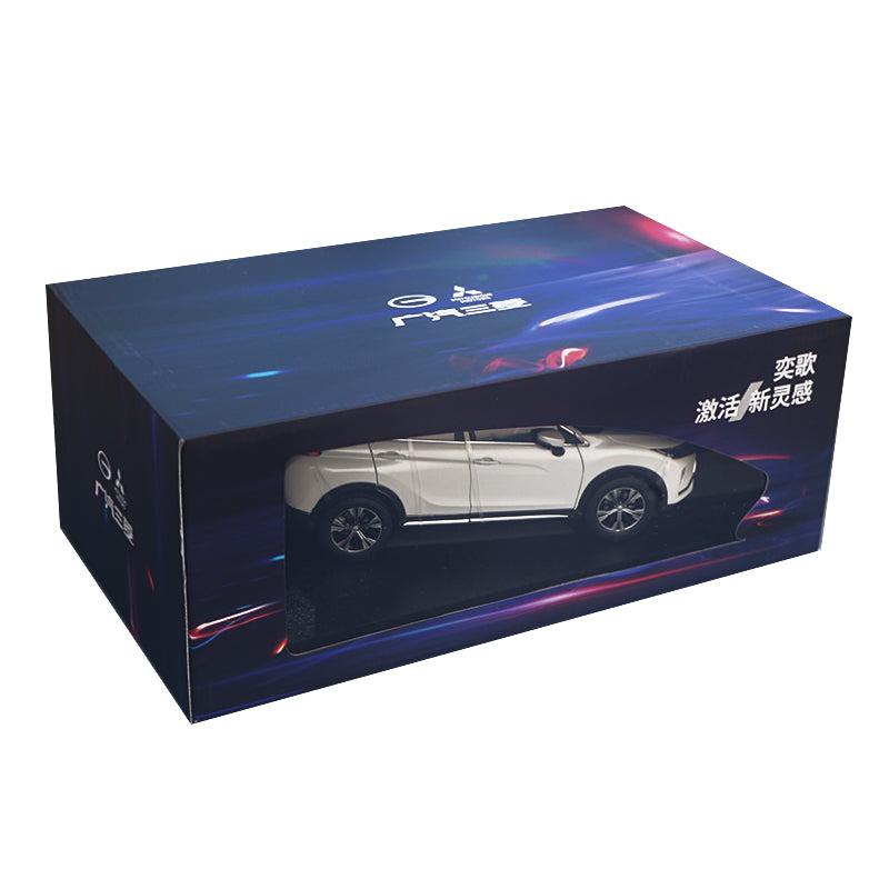 Original manufacturer metal 1/18 GAC Mitsubishi Eclipse Cross red/white/Blue with small gift
