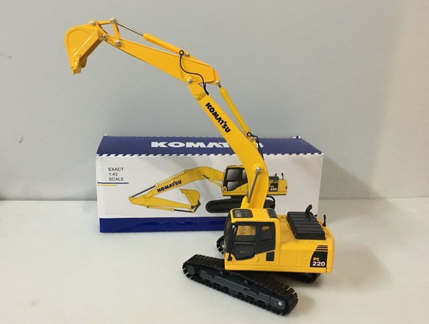 1/43 Scale Die-Cast Model, High quality Komatsu PC220-8 Hydraulic Excavator With Metal Track