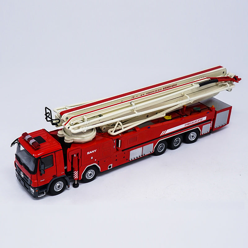 High classic 1:50 Scale China Original Sany 62m Water Tower Fire Truck Diecast Pump truck Model