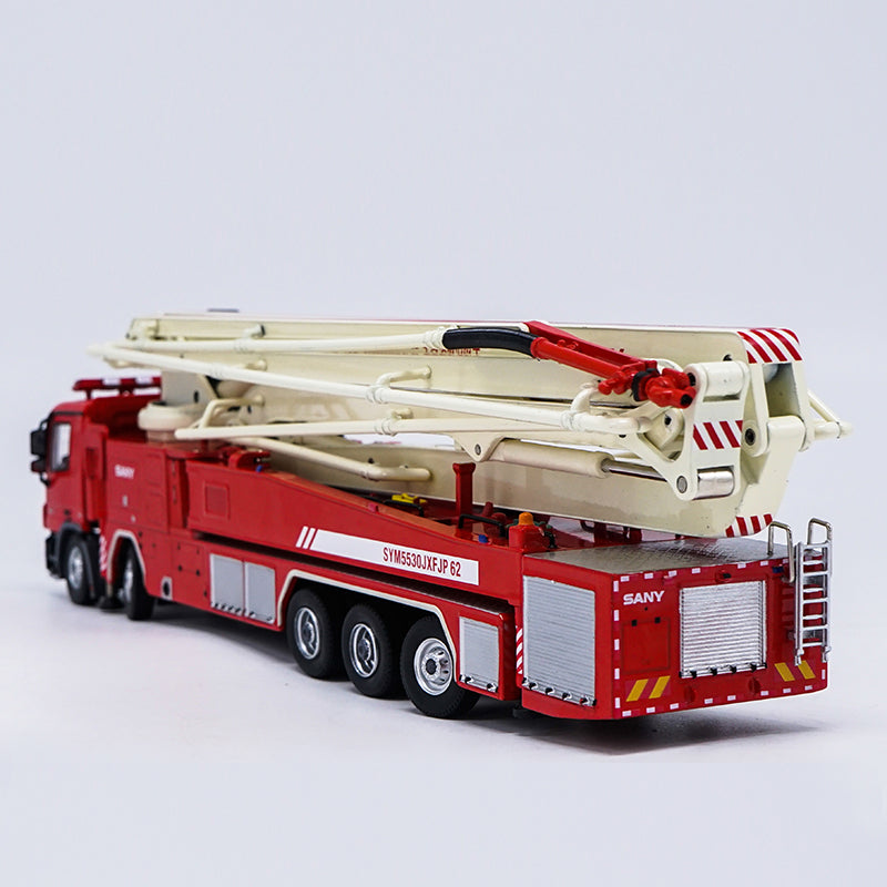 High classic 1:50 Scale China Original Sany 62m Water Tower Fire Truck Diecast Pump truck Model