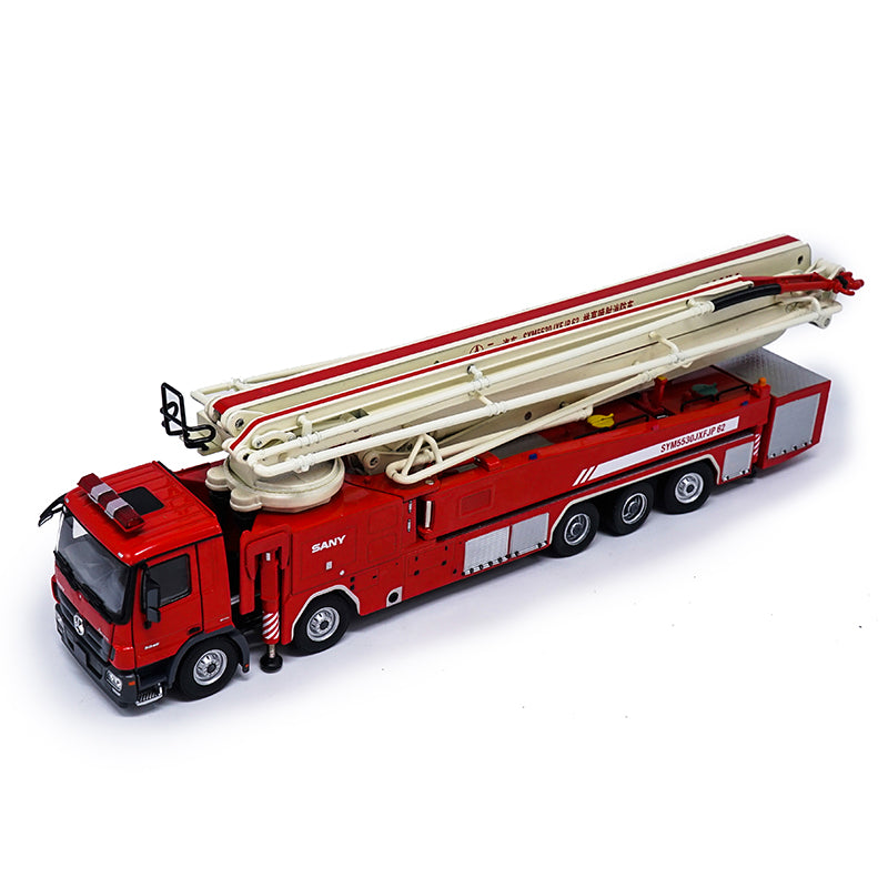 High classic 1:50 Scale China Original Sany 62m Water Tower Fire Truck Diecast Pump truck Model