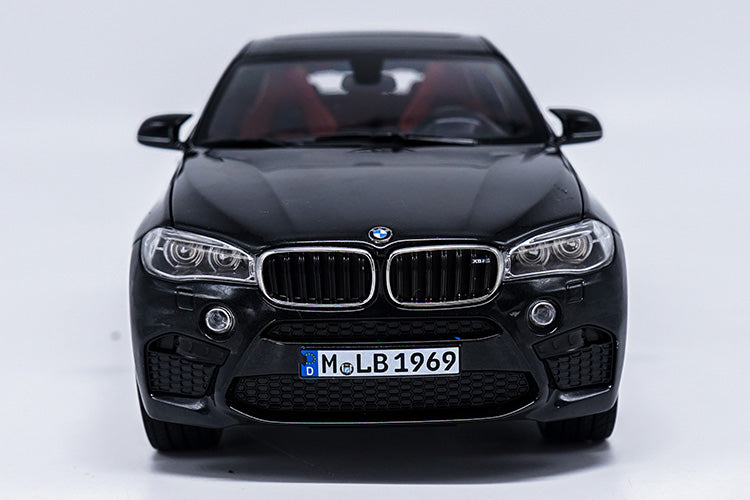 1/18 Diecast BMW X6M 2016 Car Miniature Collectable Models Black Version