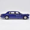 Zinc alloy Car Model 1:18 Hongqi CA7600 Newsvan Car C (Blue) Limited Version With stow number