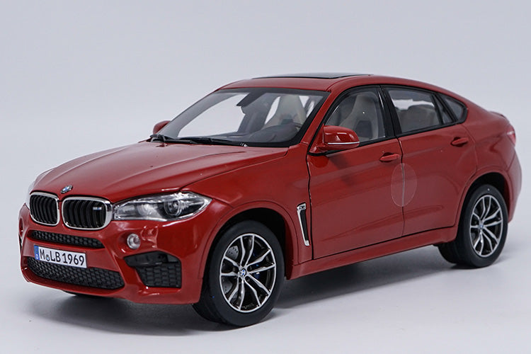1/18 Diecast BMW X6M 2016 Car Miniature Collectable Models Black Version