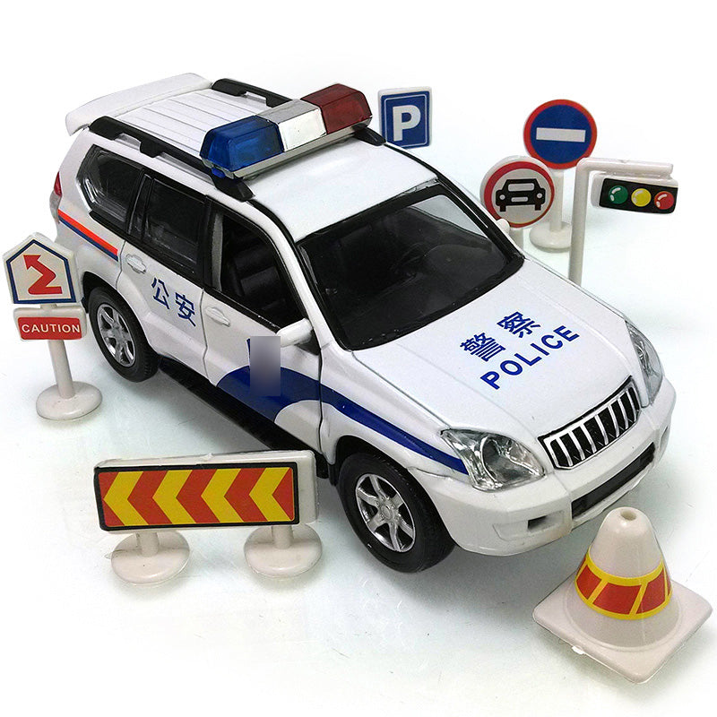die cast toy Police car model,  Police off-road vehicle lamborghini alloy simulation
