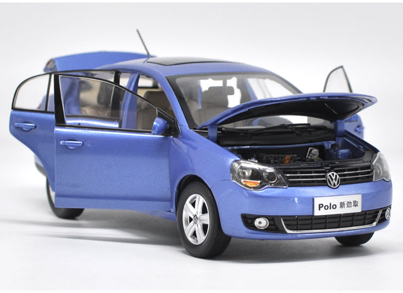 Original factory 1:18 Volkswagen VW NEW Polo Jinqu Gray  Sedan classic toy models for Birthday/christmas gifts, collection