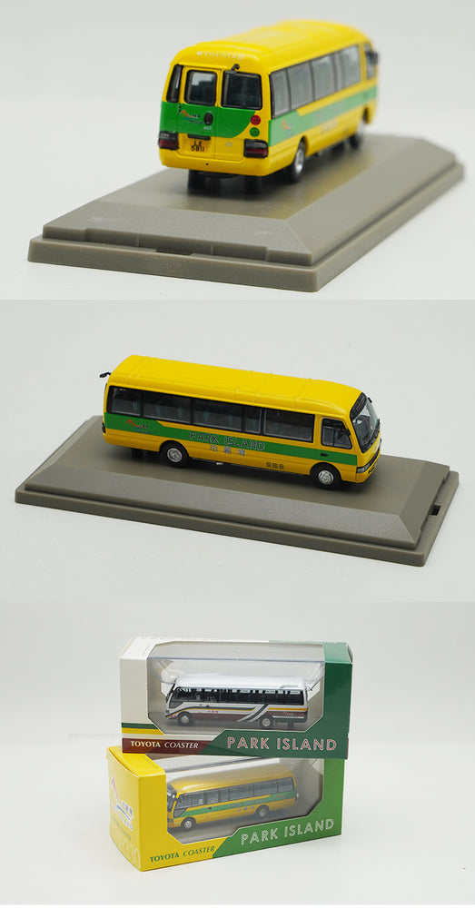 Original factory 1:76 TOYOTA COASTER Mini HK Diecast BUS Model alloy Hongkong mini bus miniature for gift