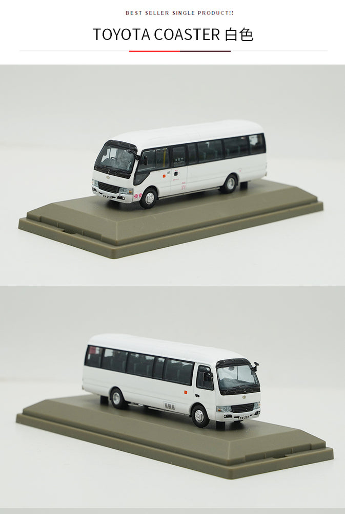 Original factory 1:76 TOYOTA COASTER Mini HK Diecast BUS Model alloy Hongkong mini bus miniature for gift