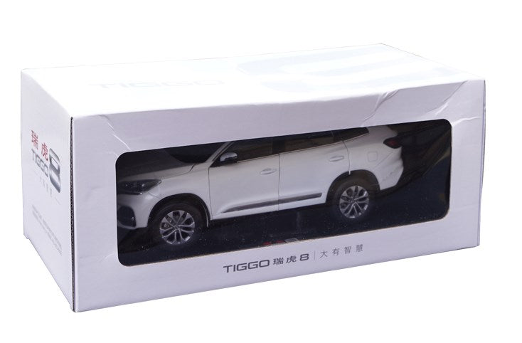 Original authentic 1:18 Chery Tiggo 8 Diecast alloy off-road SUV car model for gift, collection