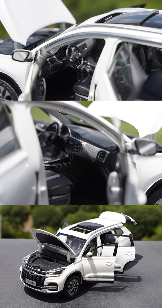 Original authentic 1:18 Chery Tiggo 8 Diecast alloy off-road SUV car model for gift, collection