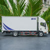 Top quality Collectible Alloy Model 1:30 JAC Shuailing 3 VAN Container Truck Diecast light truck model for gift
