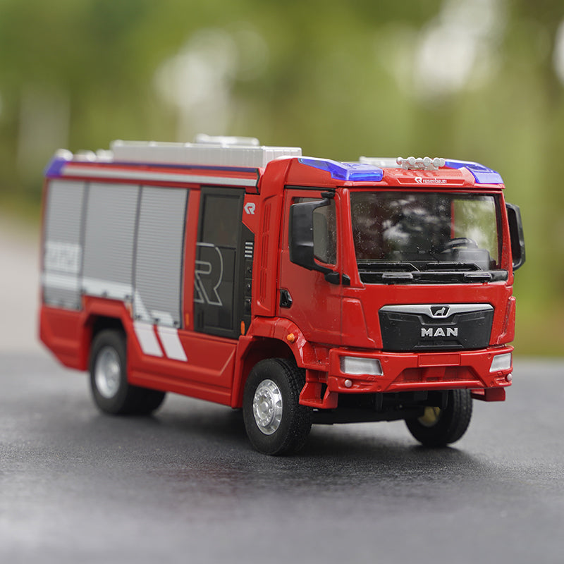Original factory 1:43 Germany Wiking man diecast fire truck model for gift, toy, collection