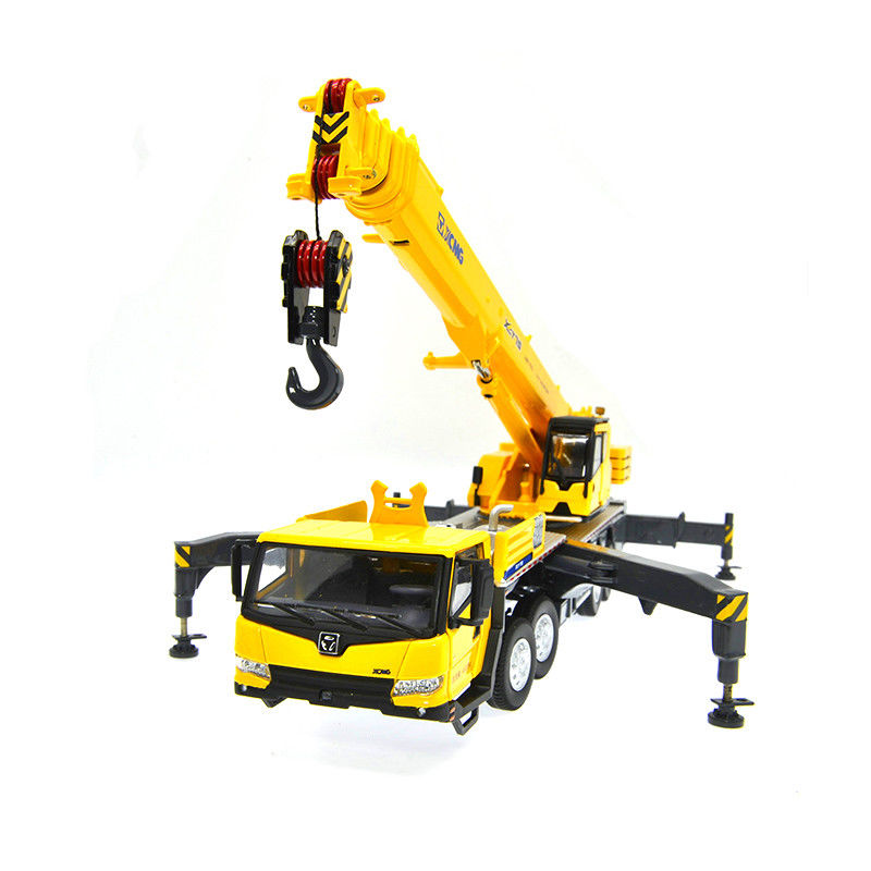 1:50 Xcmg Xct75 75ton Mobile Heavy Crane Metal Truck Model Alloy crane engineering model