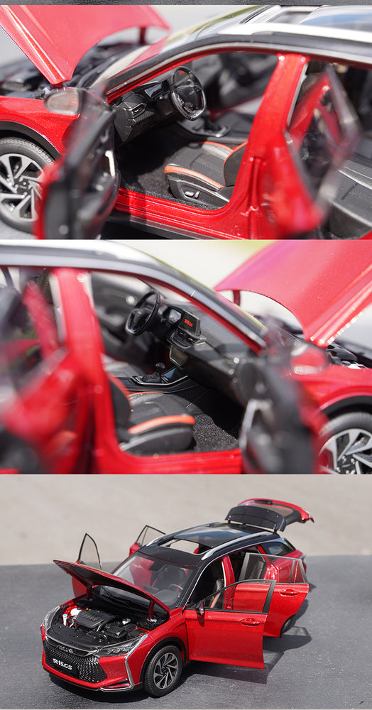 1:18 dongfeng Fengshen Yi Dazzle GS Diecast car model alloy car simulation miniature for gift collection