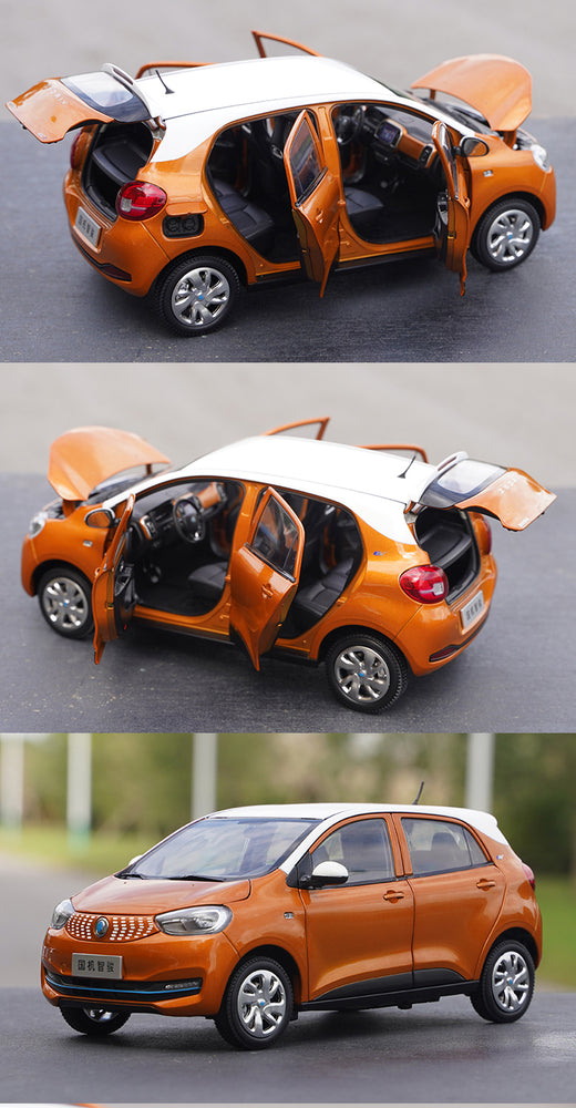 Original factory 1:18 Zedriv GC1 Purple/orange New energy Pure electric diecast simulation car model for gift, toys
