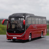Alloy City Coach Collectible 1:36 Zhongtong H12 Super travel bus model for birthday gift, collection, display