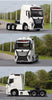Original factory 1:24 dayun V9 Diecast heavy truck tractor model alloy transport engineering car model for gift, collection