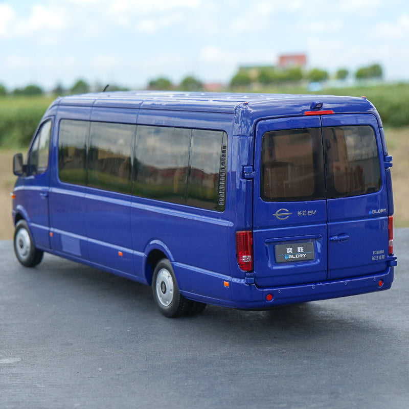 diecast 1:24 Changjiang EV Yisheng pure electric business bus model