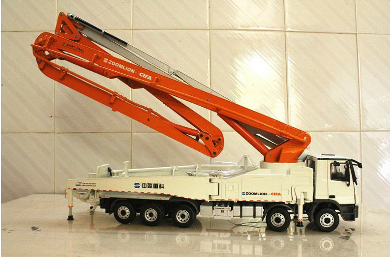 Original Authorized Authentic 1:38 Scania Truck Tractor Zoomlion 64X-6RZ Concrete Pump Truck DieCast Toy Model for Christmas gift,collection
