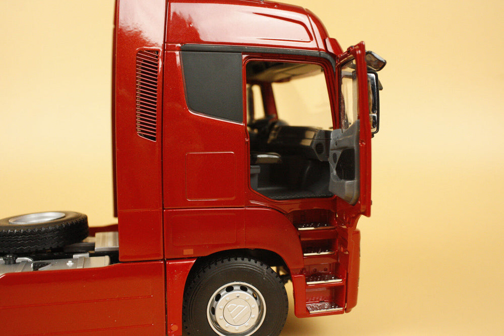 Original Alloy Model Gift 1:24 Scale Foton Dailmer Auman GTL Truck Tractor Trailer Vehicles Diecast Toy Model for Decoration