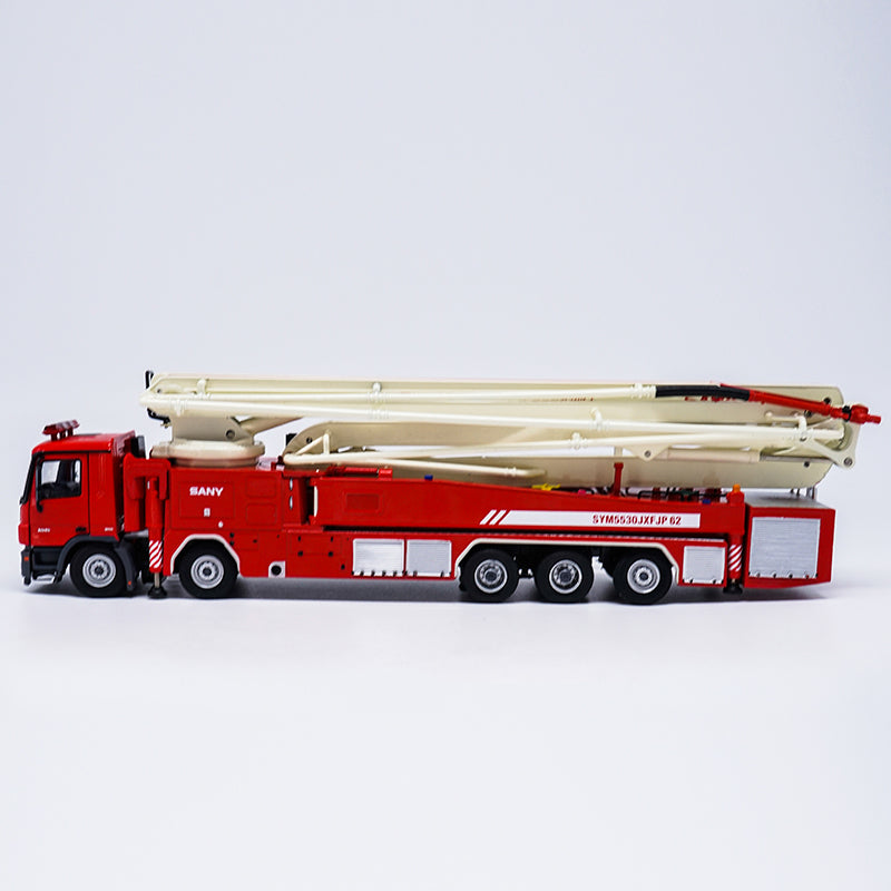 High classic 1:50 Scale China Original Sany 62m Water Tower Fire Truck Diecast Pump truck Model