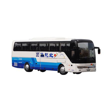 Original factory 1:42 Yutong bus Diecast ZK6122H Baic Group Luxury turist alloy bus model for gift, collection
