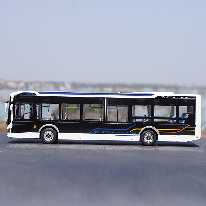Original factory 1:42 Zhongtong LCK6126 EVGR1 Pure Electric 12m City Diecast Bus Model for gift, collection, toy